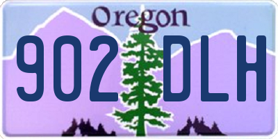 OR license plate 902DLH