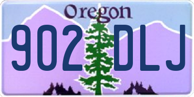 OR license plate 902DLJ