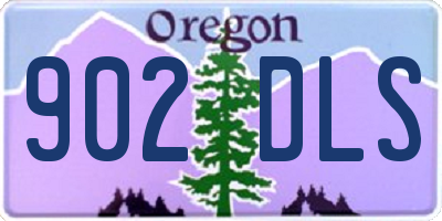 OR license plate 902DLS
