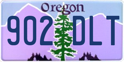 OR license plate 902DLT