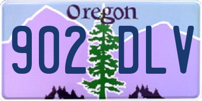 OR license plate 902DLV