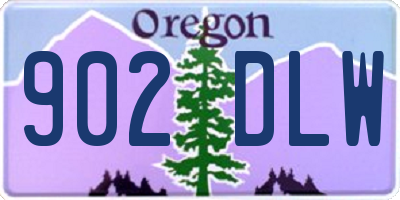 OR license plate 902DLW