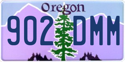 OR license plate 902DMM