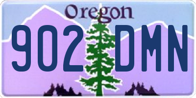 OR license plate 902DMN
