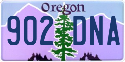OR license plate 902DNA
