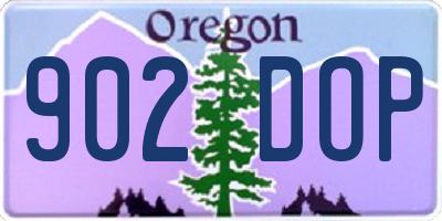 OR license plate 902DOP