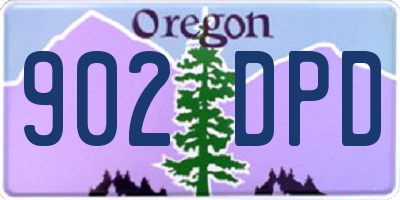OR license plate 902DPD