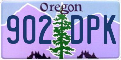 OR license plate 902DPK