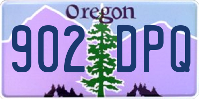 OR license plate 902DPQ