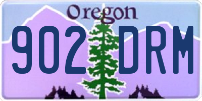 OR license plate 902DRM