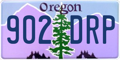 OR license plate 902DRP