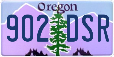 OR license plate 902DSR