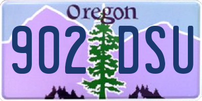 OR license plate 902DSU