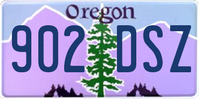 OR license plate 902DSZ