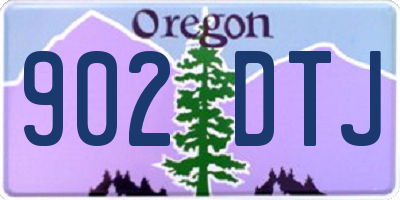 OR license plate 902DTJ