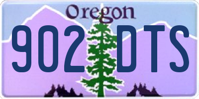 OR license plate 902DTS