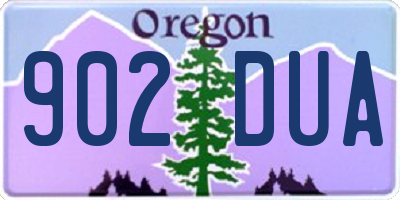 OR license plate 902DUA