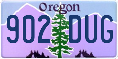 OR license plate 902DUG