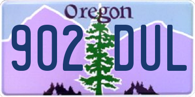 OR license plate 902DUL