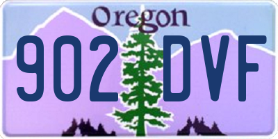 OR license plate 902DVF