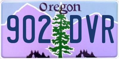 OR license plate 902DVR