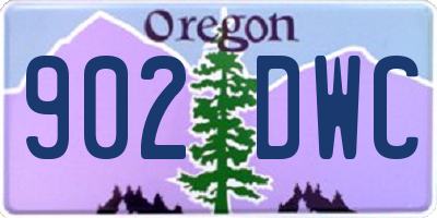 OR license plate 902DWC