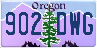 OR license plate 902DWG