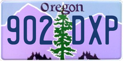 OR license plate 902DXP