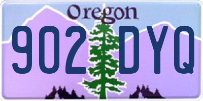 OR license plate 902DYQ