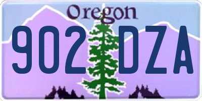 OR license plate 902DZA