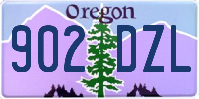 OR license plate 902DZL