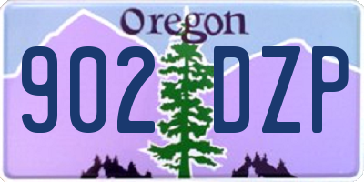 OR license plate 902DZP