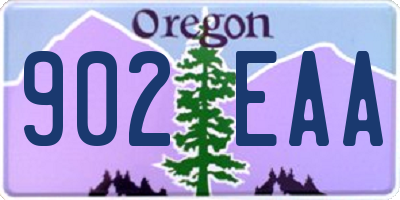 OR license plate 902EAA