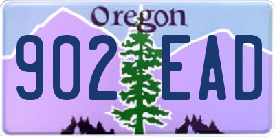 OR license plate 902EAD