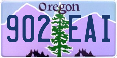 OR license plate 902EAI