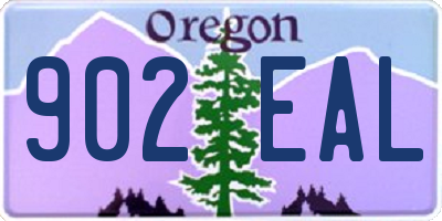 OR license plate 902EAL