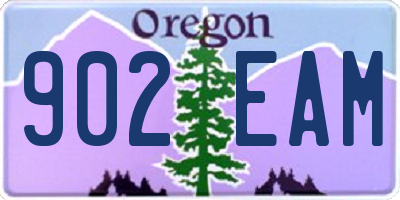 OR license plate 902EAM