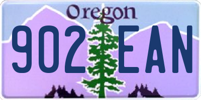 OR license plate 902EAN