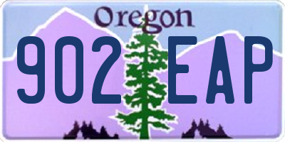 OR license plate 902EAP