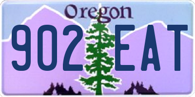 OR license plate 902EAT