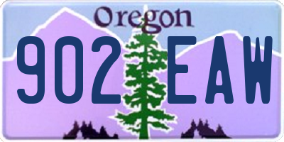 OR license plate 902EAW