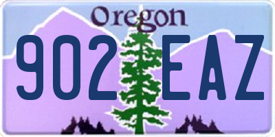 OR license plate 902EAZ