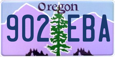 OR license plate 902EBA