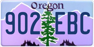 OR license plate 902EBC