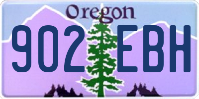OR license plate 902EBH