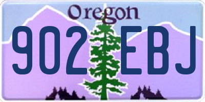 OR license plate 902EBJ
