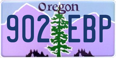 OR license plate 902EBP