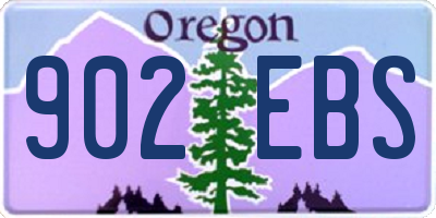 OR license plate 902EBS