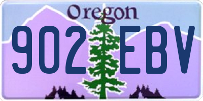 OR license plate 902EBV