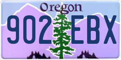 OR license plate 902EBX